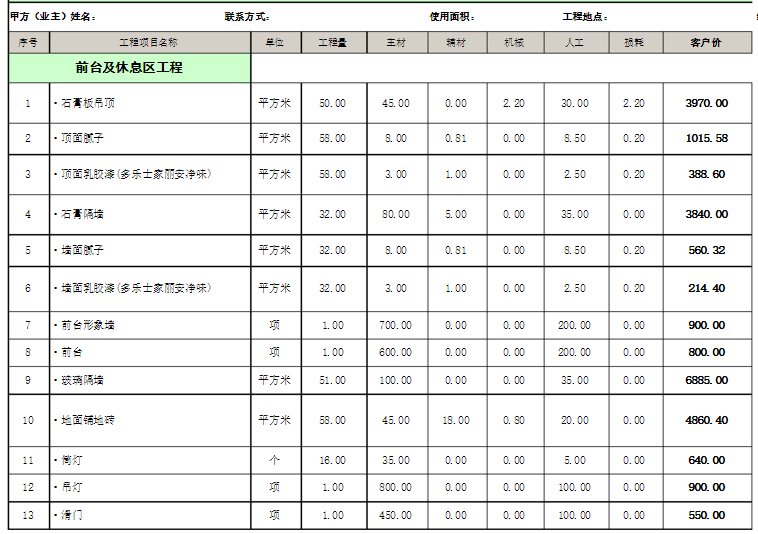 深圳廠房裝修預算知識以及工程案例預算表分享